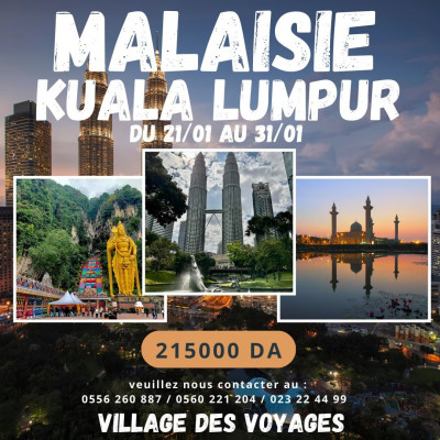 Voyage organisé MALAYSIA 2024 janvier 