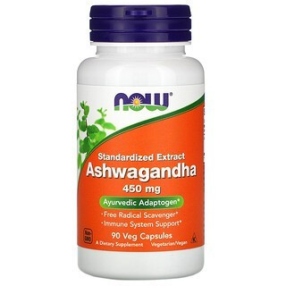 now Ashwaghandha  anti stress -90caps