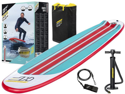 Planche de SURF gonflable "Compact Surf 8" 243x57x7cm, jusqu'à 90kg kit complet
