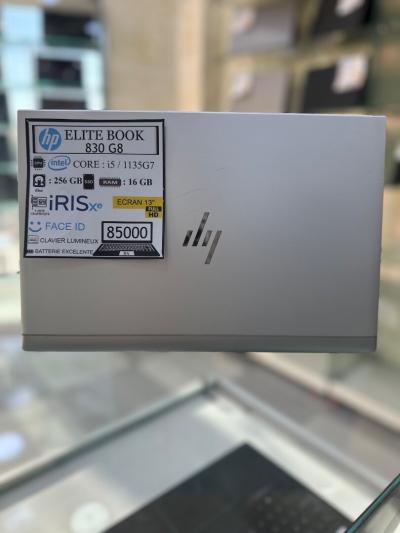 HP ELITEBOOK 830 G8 CORE : i5 / 1135G7 4.20GHz  8MB CACHE 4 cœur DISC : 256 GB  (SSD) RAM : 16 GB   