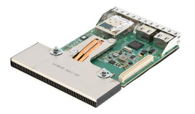 Carte réseau DELL QLE41264 2 ports 10Gb SFP+ 2x 1Gb Ethernet Port Network Daughter Card