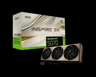 MSI RTX 5070 12GDDR7 INSPIRE 3X