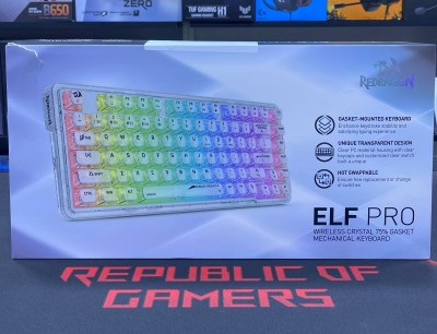 CLAVIER REDRAGON K649 ELF PRO CRYSTAL 75% WIRELESS/BLUETOOTH