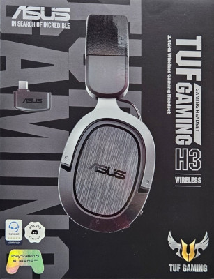 Casque ASUS TUF Gaming H3 Wireless 2.4 GHz connection via a USB-C dongle, 7.1 surround sound