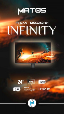 Monitor MATOS MSG242-01 INFINITY IPS 165Hz 24"