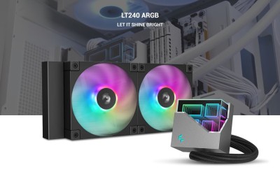 WATERCOOLING DEEPCOOL LT240 BLACK ARGB