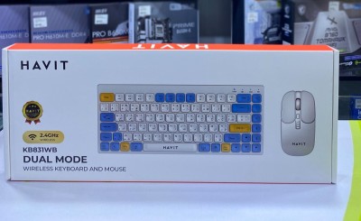 KEYBOARD & MOUSE KB831WB WIRELESS MINI 2.4G+BT+BATTERY
