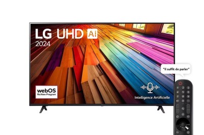 Smart TV LG UHD AI UT80 4K, 55 pouces, Télécommande Magique IA HDR10 webOS24 2024