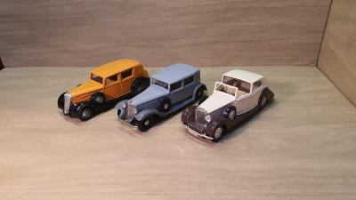 voitures de collection miniatures modèles des années 30's SOLIDO Made in France 1:43