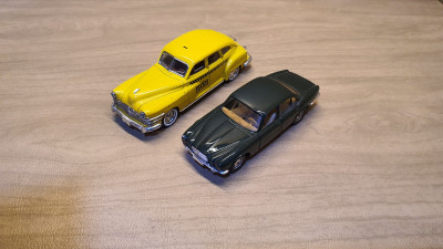 Voiture miniature 1/43 Solido JAGUAR XJ 12; Chrysler windsor 1946 Made in France