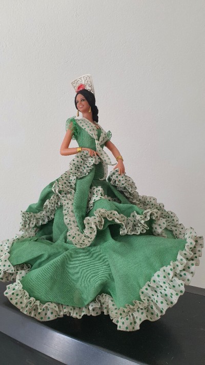 Vintage poupée Marin chiclana Flamenco Andalou Espagniol 33 cm 