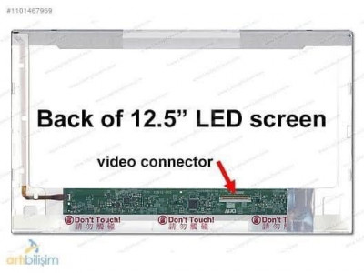 Ecran Pour Laptop 12.5 pouce Led 40 Pin Résolution HD