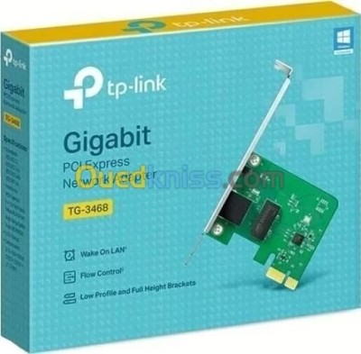 TP-LINK TG-3468 Carte réseau PCI Express Gigabit LAN (101001000 Mbps)