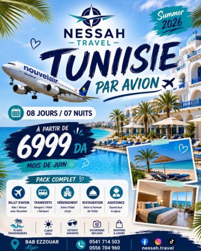 رحلة-سياحية-voyage-organise-tunisie-ete-2026-par-avion-باب-الزوار-الجزائر