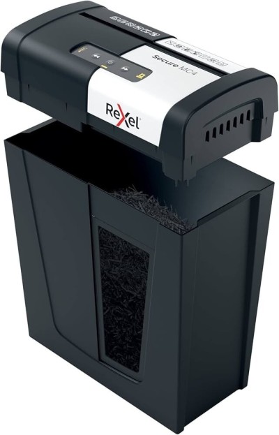 Destructeur de documents Rexel Secure MC4 Whisper-Shred Coupe micro