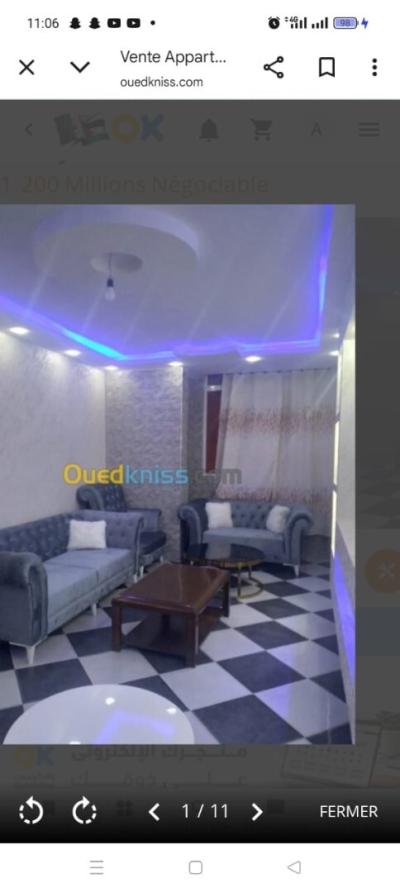 بيع شقة 3 غرف الجزائر برج البحري