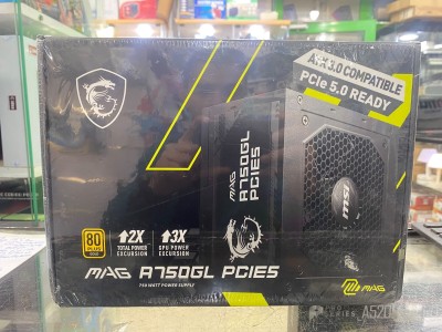 BOITE ALIMENTATION MSI MAG A750GL PCIE5 750 WATT NEUF SOUS EMBALLAGE LIVRAISON DISPONIBLE 