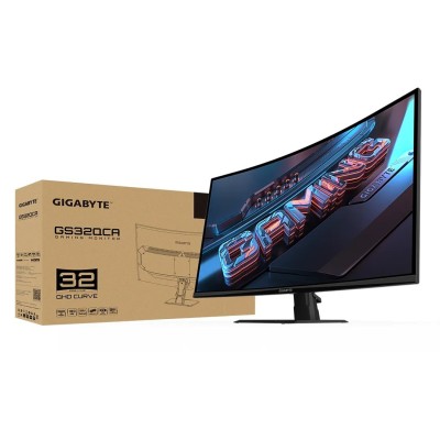 ECRAN GAMING GIGBYTE GS32QCA 2K 180HZ 32" VA CURVED HDR FREESYNC 1MS