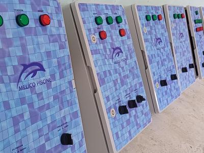 cablage des armoires, piscine