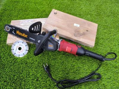 KIT ADAPTATEUR SCIE À CHAÎNE POUR MEULEUSE D'ANGLE** 115MM 850W  +Disque diamant offert 115mm