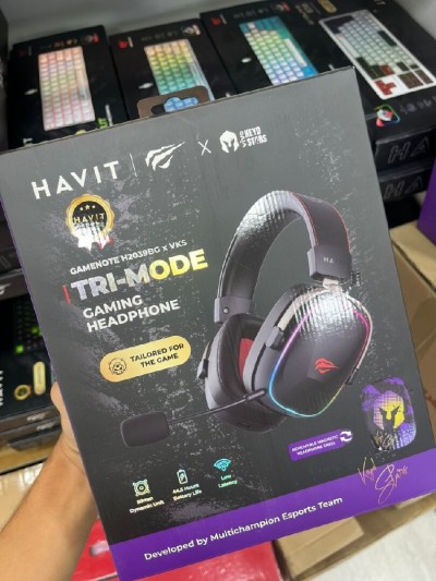  CASQUE HAVIT GAMING H2039BG 2.4G + BT / TRI-MODE