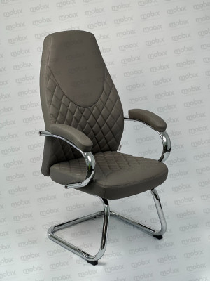 chaises-chaise-bureau-fauteuil-pdg-modele-losange-marron-gris-simili-cuir-skai-de-la-marque-mobix-dz-hammedi-boumerdes-algerie