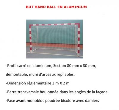 But de handball aluminium ou acier