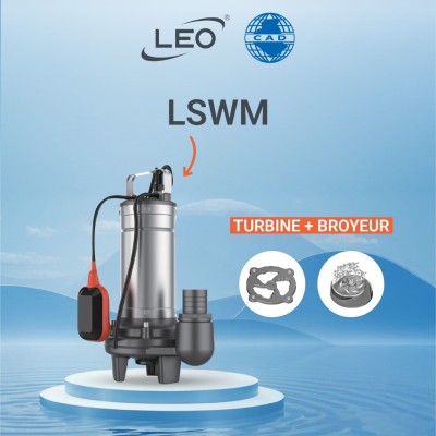 POMPE DE RELEVAGE AVEC TURBINE ET BROYEUR EN INOX