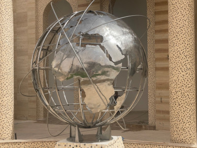 industrie-fabrication-sculpture-sphere-carte-du-monde-acier-inoxydable-ouled-moussa-boumerdes-algerie