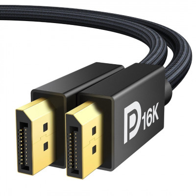 IVANKY Cable DisplayPort 2.1 16K 60Hz 8K120 Hz 4K240Hz compatible HDR HDCP 2.2 3D ARC (2m)