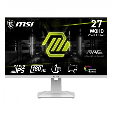 MSI MAG 274QRFW 27WQHD 2560 x 1440 Rapid IPS  180 Hz / 1ms / 123% sRGB / DisplayHDR 400