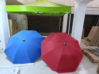 Parasol très solide toutes dimensions couleur uni 