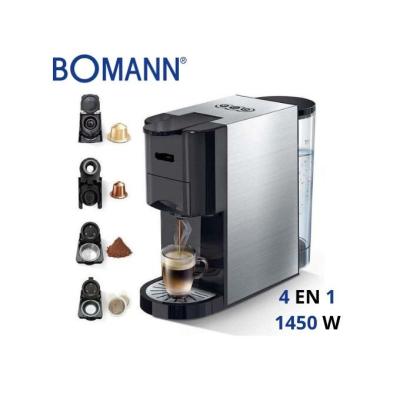  Machine A Café Multi-Capsules 4En1 Bomann 1450Watt En Inox   