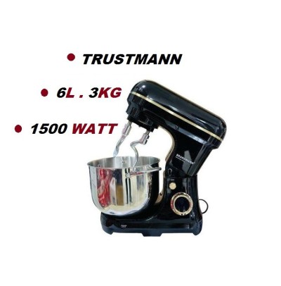 Robot Pétrin Double Crochet, 1500 Watt Avec Minuterie TRUSTMANN