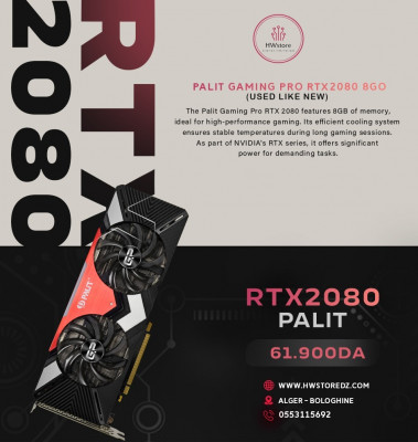 PALIT GAMING PRO OC RTX 2080 8GO - USED LIKE NEW -