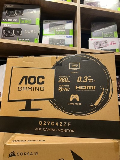 AOC Q27G42ZE - 1440P ( 2K ) - FAST IPS PANEL - 240HZ ( 260HZ OC ) - 0.3MS - G-SYNC/FREESYNC