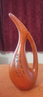 Vase moyen orange berbère 