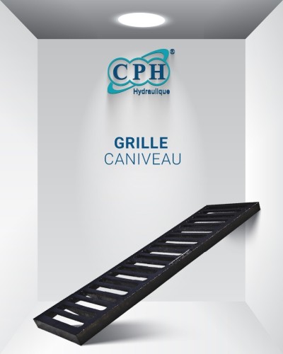 GRILLE CANIVEAU EN FONTE