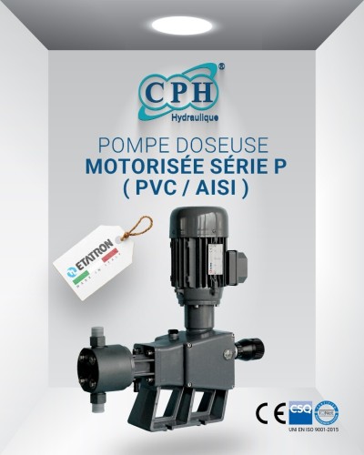 POMPE DOSEUSE MOTORISÉE SÉRIE P ( PVC / AISI ) 