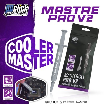 COOLER MASTER MASTERGEL PRO V2 PÂTE THERMIQUE HAUTE PERFORMANCE 1.5ml
