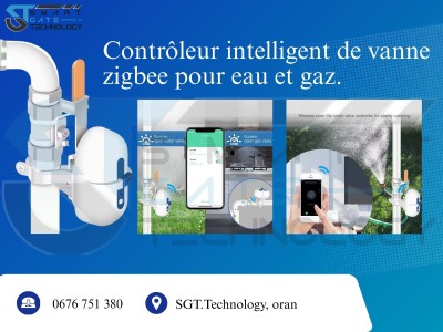 Contrôleur intelligent de vanne zigbee pour eau et gaz.