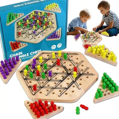 Jouet de stratégie d'échecs triangulaire pour enfant