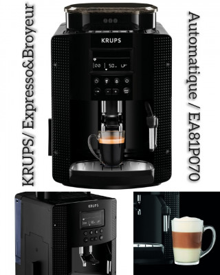 Machine à expresso Cappuccino 1,6L 1450W Noir - KRUPS - YY8135FD