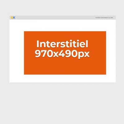 Bannière Interstitiel version Desktop