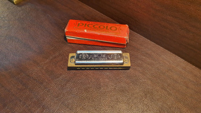Vintage petite Harmonica Hohner Piccolo  214/20 Clé de C Made in Germany