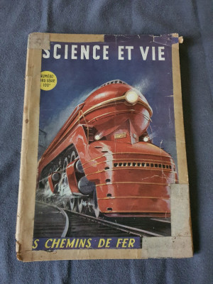 Revue Science Et Vie - Numero Hors Serie / Les Chemins De Fer 1947 avec schéma 