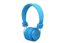 CASQUE NIA MRH-8809S COLLAPSIBLE Micro SD/FM Radio/MP3 Player Stereo Headphones Blue price