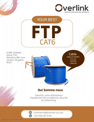 CABLE RESEAU FTP CAT6