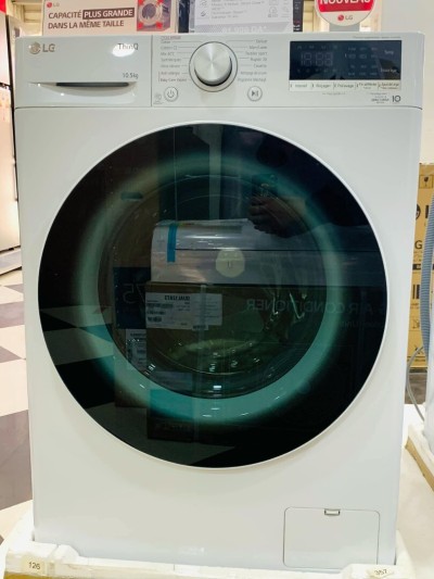 Machine a laver LG 10,5 kg blonch Smart ThinQ F4V5RYPOW