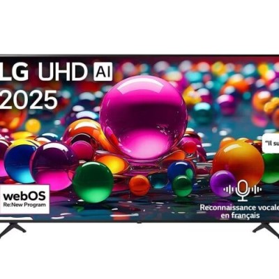 Télévision LG  Smart UHD  AI UA85 4K 65 pouces Télécommande AI HDR10 webOS25 565UA85006LA